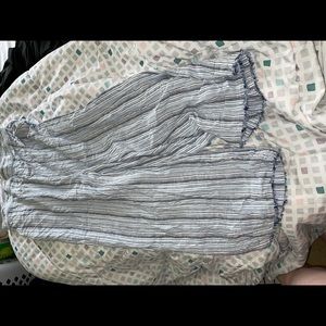 NWOT blue stripe pants Anthropologie cloth & stone